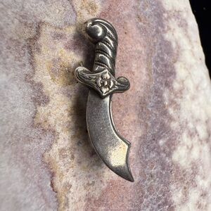 Sterling Silver Dagger Brooch